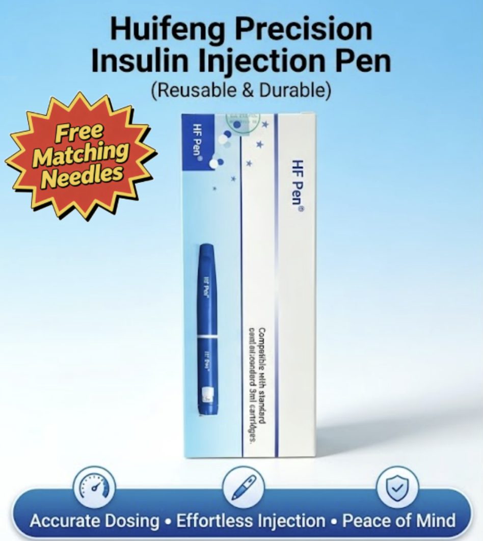 HF Reusable Insulin / peptides / Tirzepatide Injection Pen, Adjustable Dose, Compatible with 3mL Cartridge Injector pen