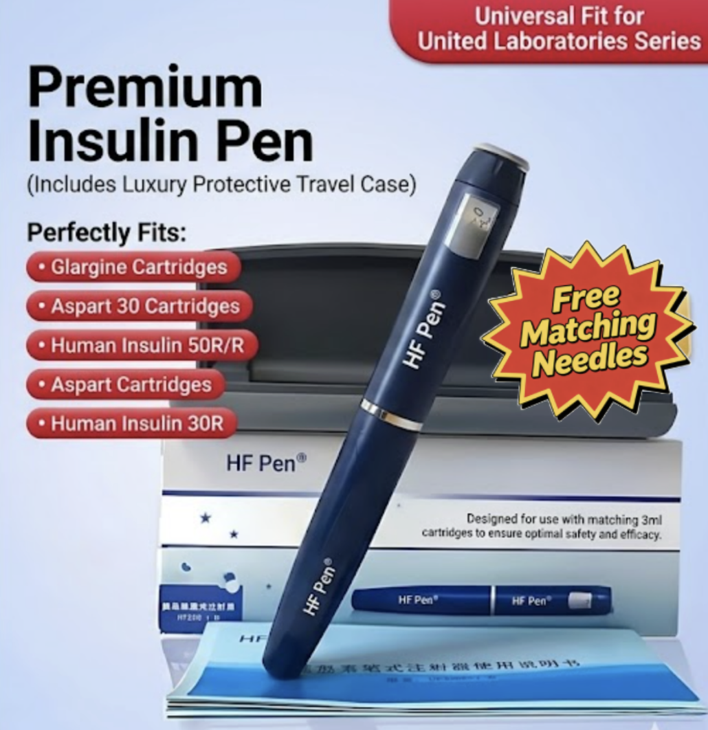 HF Reusable Insulin / peptides / Tirzepatide Injection Pen, Adjustable Dose, Compatible with 3mL Cartridge Injector pen