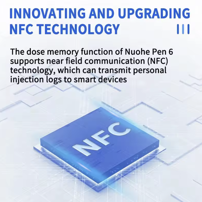 NovoPen 6 Smart Diabetic Insulin Pen NFC Memory Function,Accurate-Portable Health Monitor Assistant & Reliable Injection Device