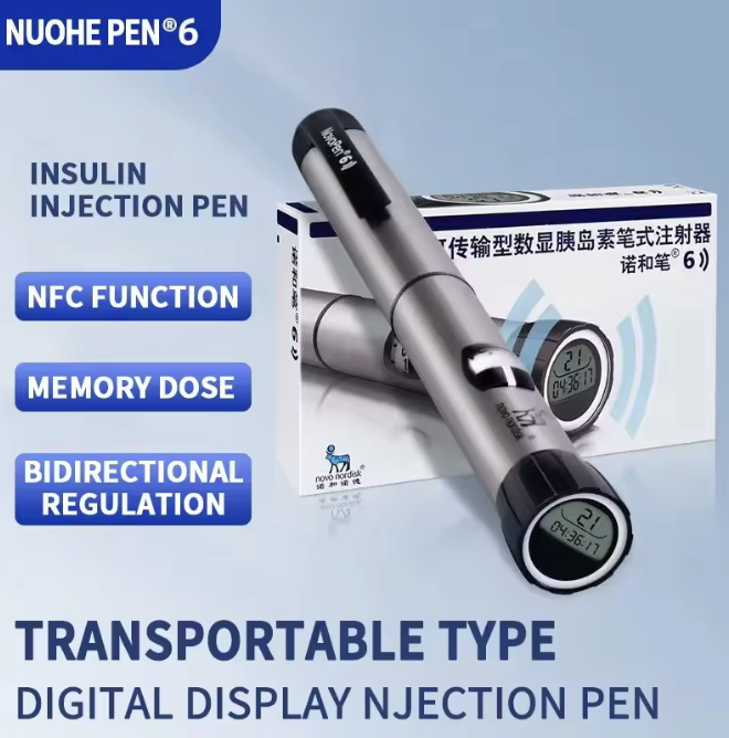 NovoPen 6 Smart Diabetic Insulin Pen NFC Memory Function,Accurate-Portable Health Monitor Assistant & Reliable Injection Device
