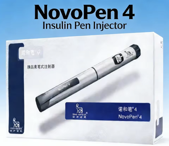 NovoPen4 Insulin Injection Pen for Diabetes Management Resusable Smart Blood Sugar Monitor Device Accurate Diabetic Delivery Pen